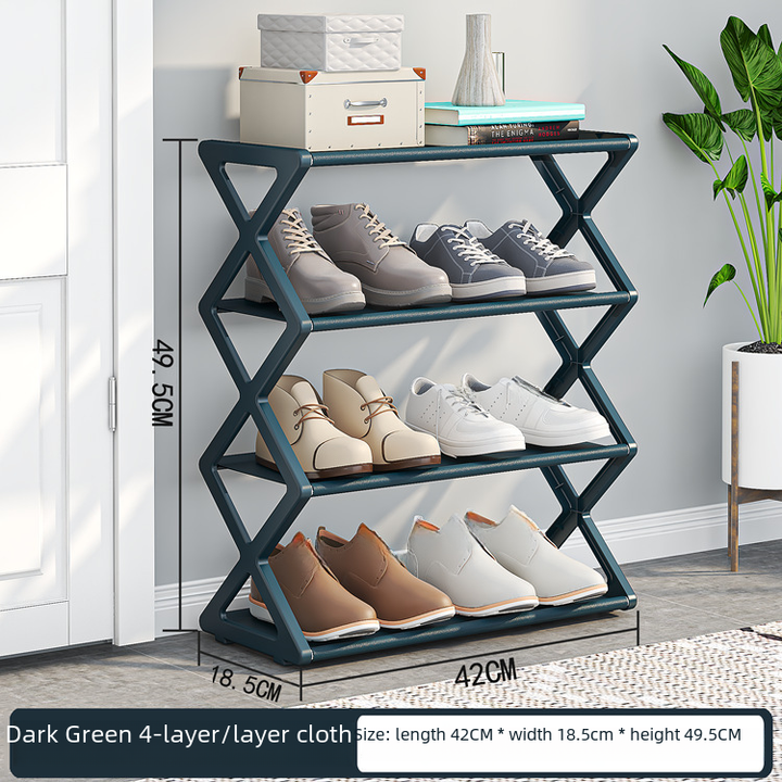 X-Type Double-Layer Shoe Organizer Rack