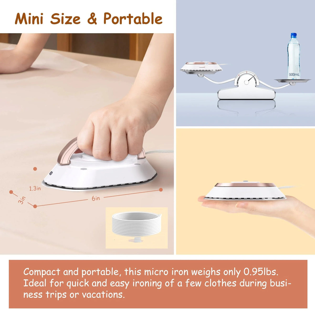🛌 Pllaka™ Portable Travel Iron - Pllaka Shop