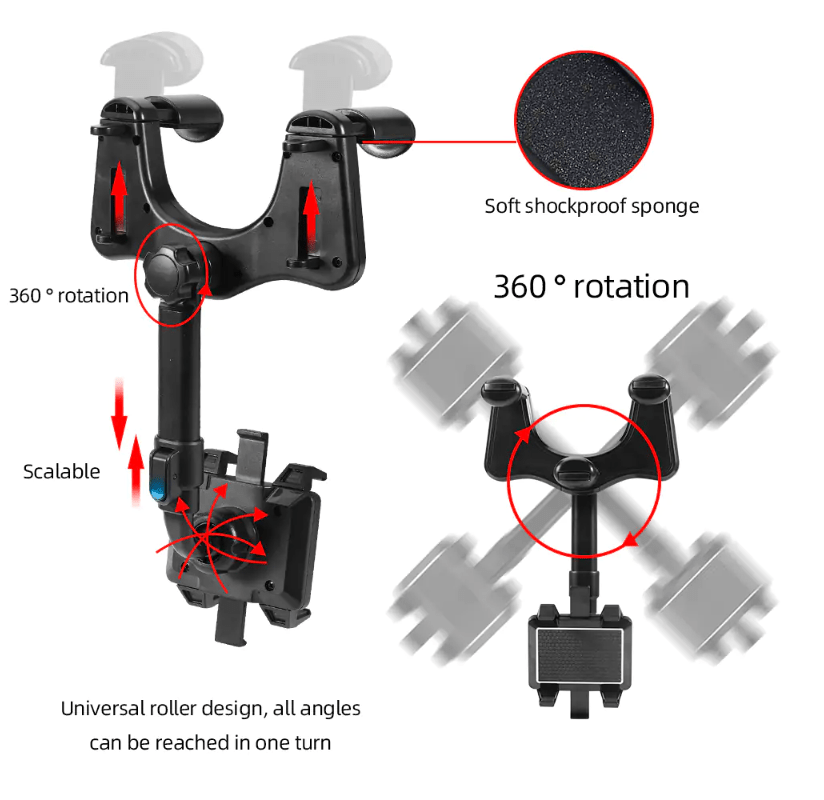 Pllakashop™ 360° Rotatable Smart Phone Car Holder - Pllaka Shop#