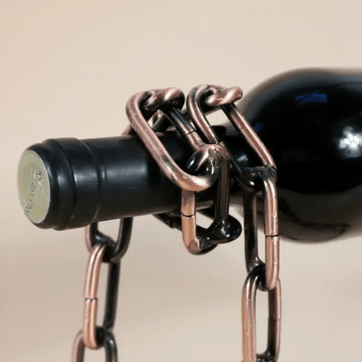 Pllakashop™ Magic Iron Chain Wine Bottle Holder - Pllaka Shop#