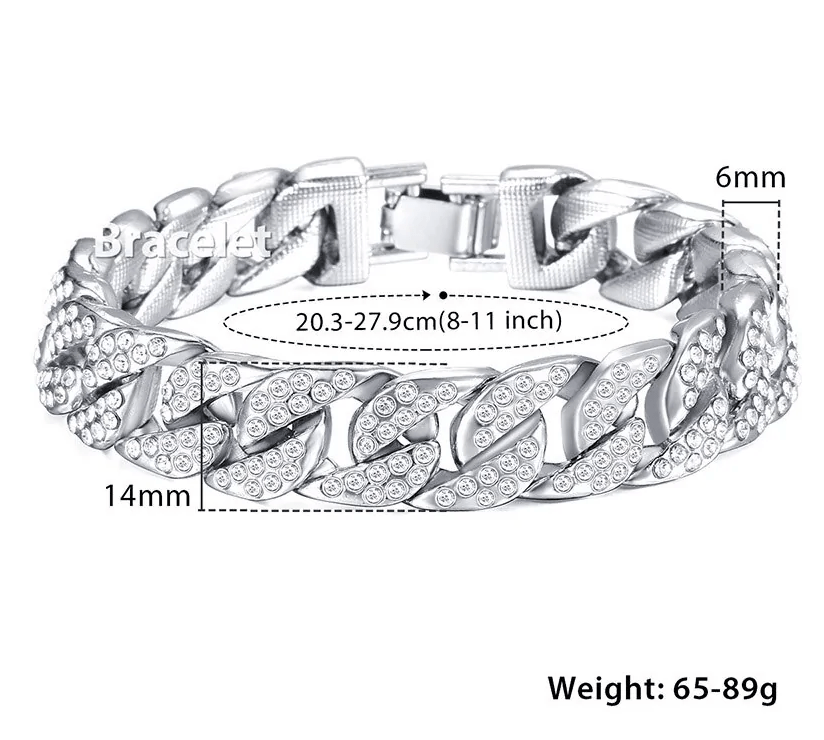 Pllakashop™ Miami Gold Curb Cuban Bracelet - Pllaka Shop#
