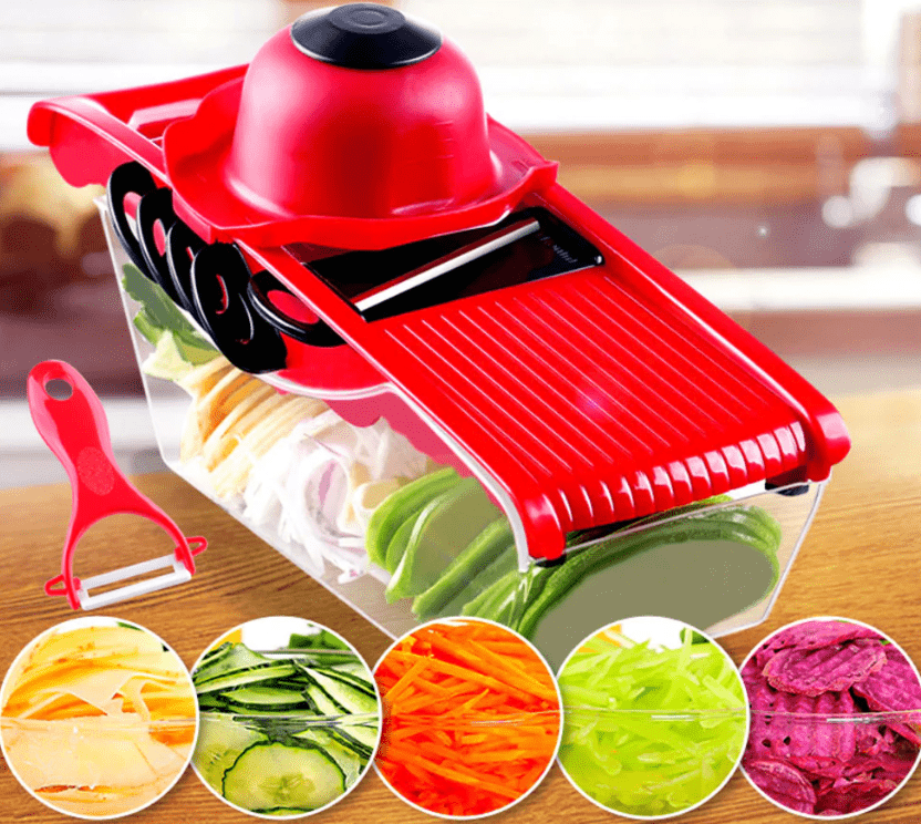 Pllakashop™ Multifunction Kitchen Slicer 6 Blades - Pllaka Shop#