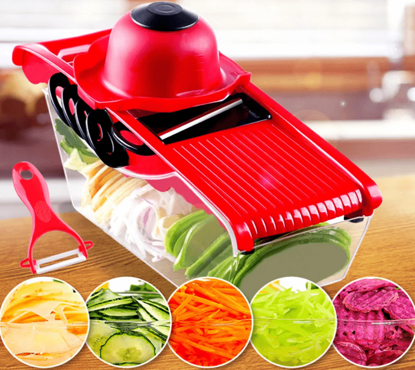 Pllakashop™ Multifunction Kitchen Slicer 6 Blades - Pllaka Shop#