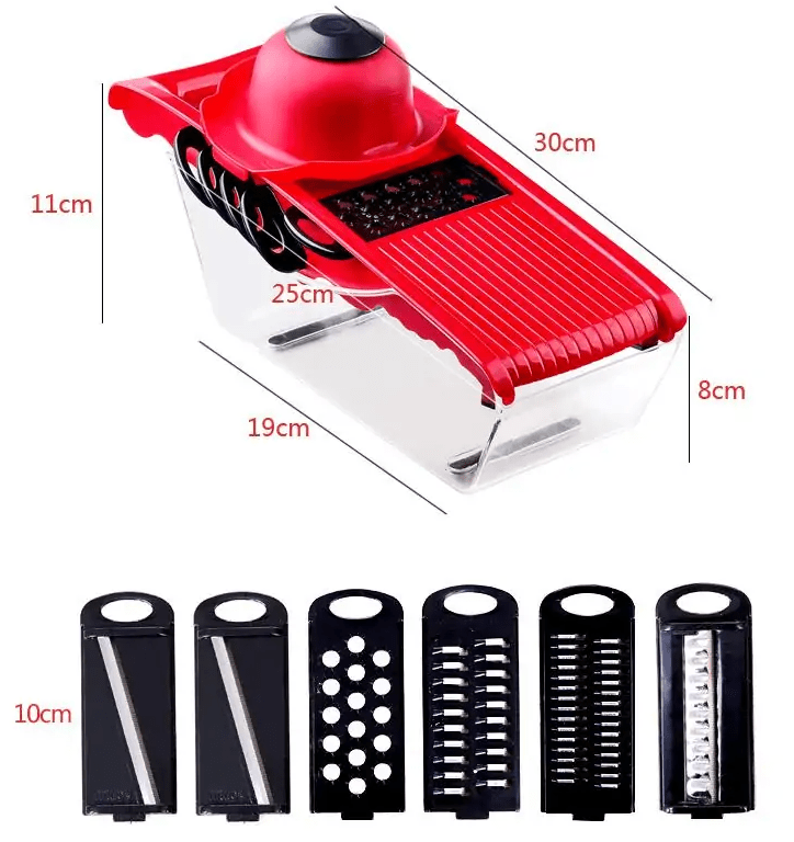 Pllakashop™ Multifunction Kitchen Slicer 6 Blades - Pllaka Shop#