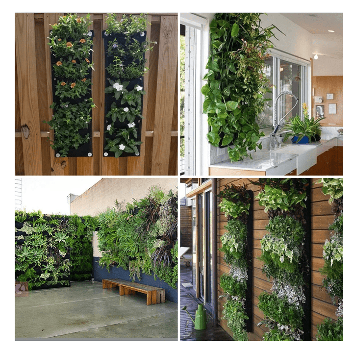 Pllakashop™ Vertical Hanging Garden Flower Pots - Pllaka Shop#