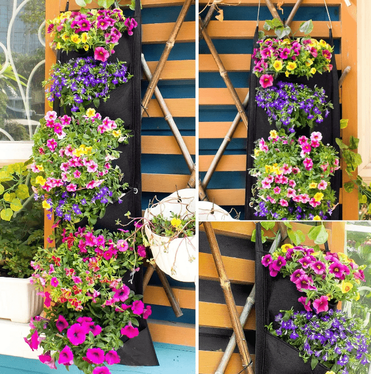 Pllakashop™ Vertical Hanging Garden Flower Pots - Pllaka Shop#